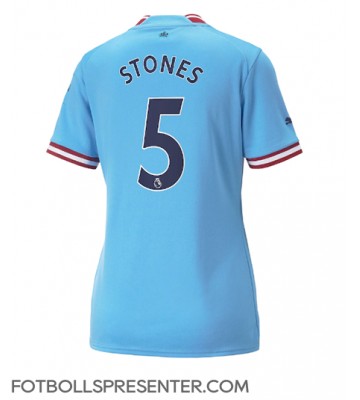 Manchester City John Stones #5 Hemma Matchtröja Dam 2022-23 Kortärmad